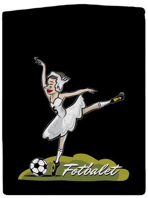 Fotbalet dámská mikina na zip Black