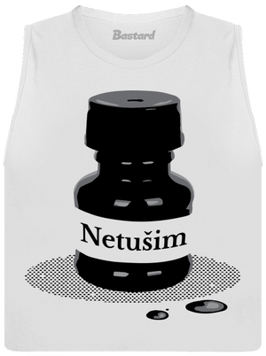 Netušim dámské tílko volné White