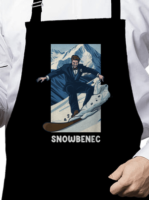 Snowbenec a snowbenka zástěra Black