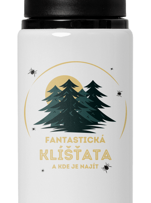 Fantastická klíšťata lahev na vodu White