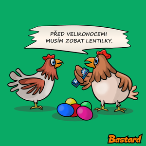 Slepice před Velikonocemi