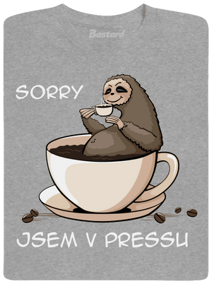 V pressu pánské tričko Sport Grey