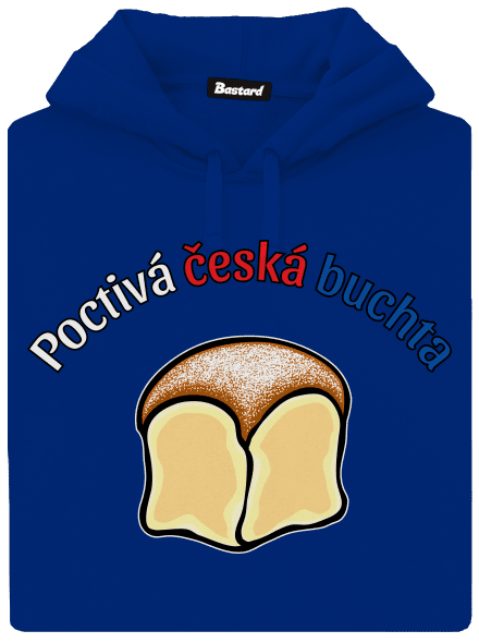Poctivá buchta a klobása dámská mikina klokanka Royal Blue Mal