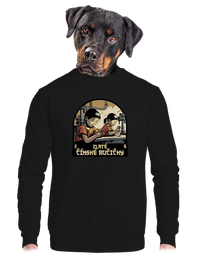 unisex mikina bez kapuce