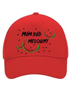 Melouny kšiltovka baseballka Classic Red