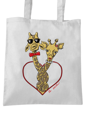 Žirafy ve svazku taška White