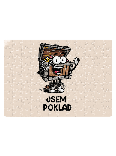 Jsem poklad puzzle White