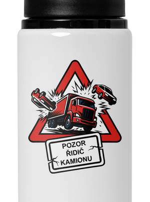 Řidič kamionu lahev na vodu White