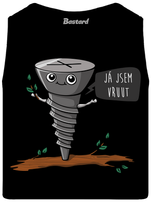 Já jsem Vruut pánské tílko Black