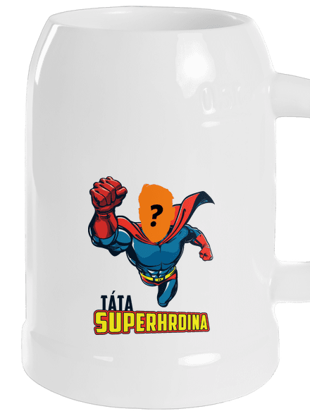 Táta superhrdina půllitr White