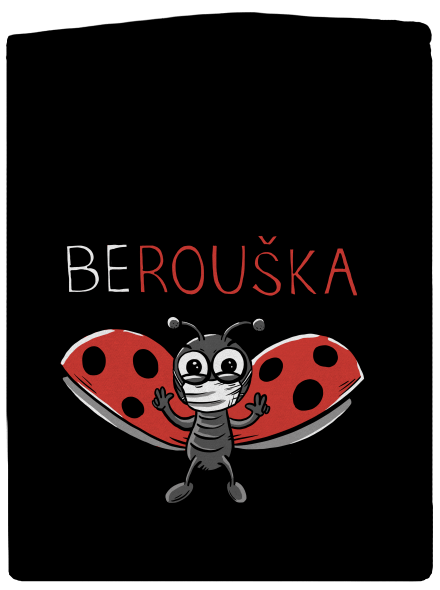 Berouška pánská mikina na zip Black