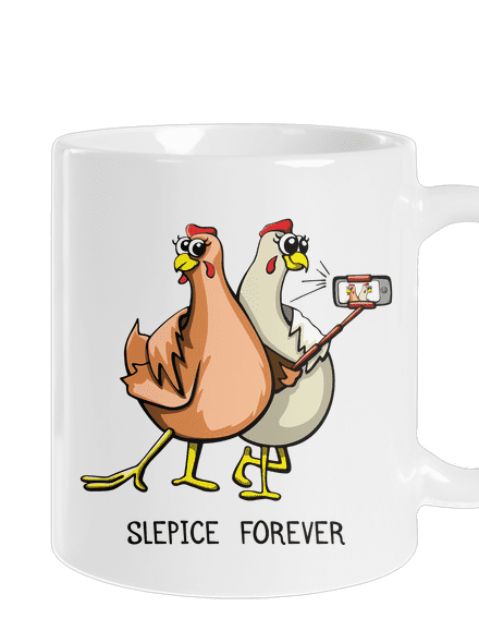 Slepice forever klasický hrnek White