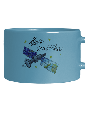 Budu družička hrnek makronka Blue Macaron