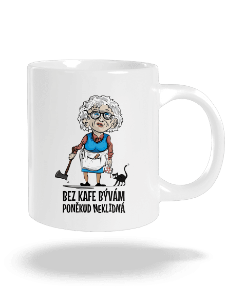 Neklidná bez kafe velký hrnek White