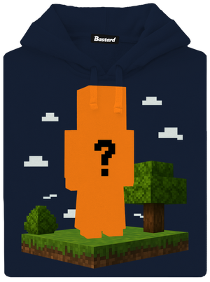 Minecraft z vlastní fotky pánská mikina klokanka Navy