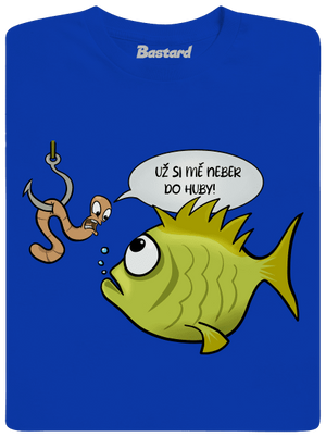 Ryba a žížala pánské dlouhý rukáv Royal Blue