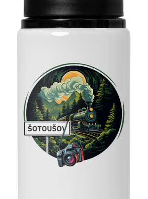 Šotoušov lahev na vodu White