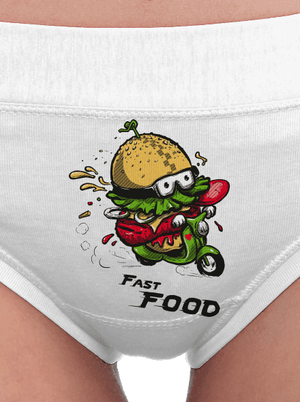 Fast Food dámské kalhotky White