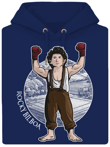 Rocky Bilboa unisex mikina premium Navy