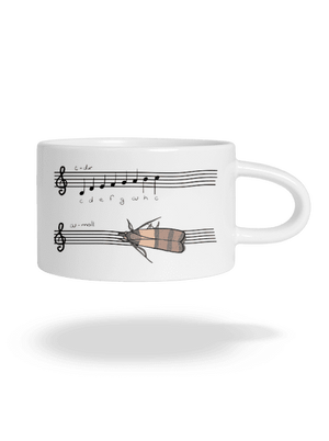 A - moll hrnek makronka White