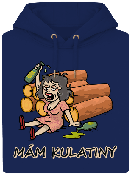 Mám kulatiny unisex mikina premium Navy