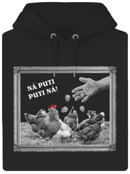 Ukrajina - Ná Puti Puti Ná unisex mikina premium Dark Black