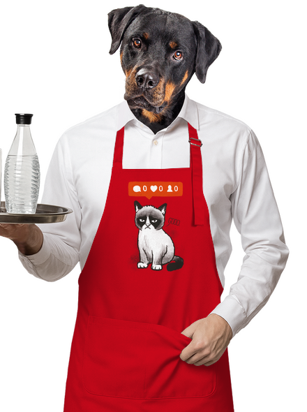 Grumpy zástěra Red