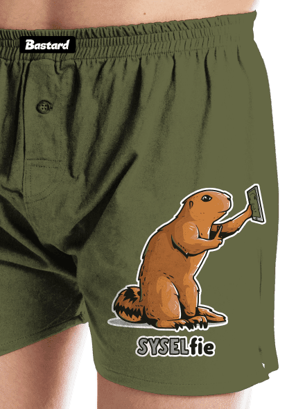 Syselfie pánské trenky Khaki