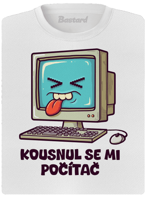 Kousnul se mi počítač dámské sportovní tričko White