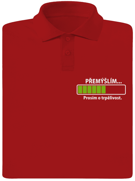 Přemýšlím pánská polokošile Red Mal