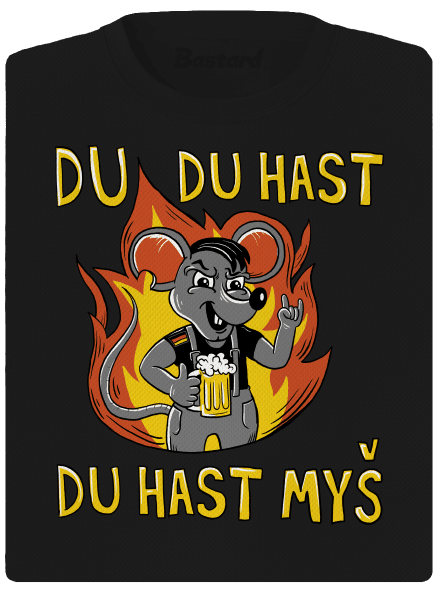 Du hast myš dámské sportovní tričko Black