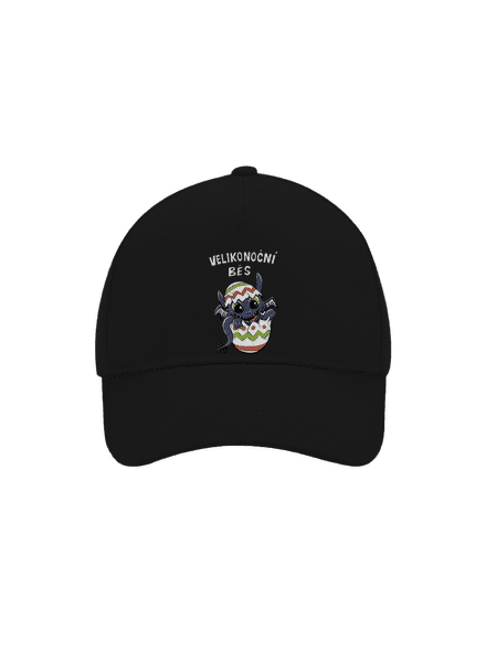 Velikonoční běs kšiltovka baseballka Black