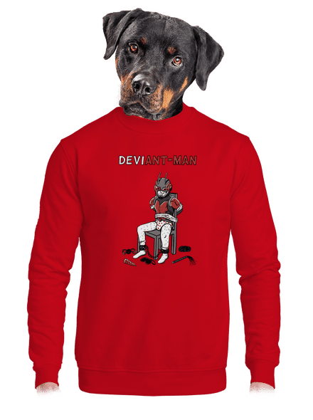 DeviAnt-man unisex mikina bez kapuce Red