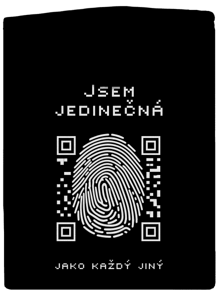 Jsem jedinečný dámská mikina na zip Black