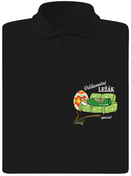 Velikonoční ležák pánská polokošile Black
