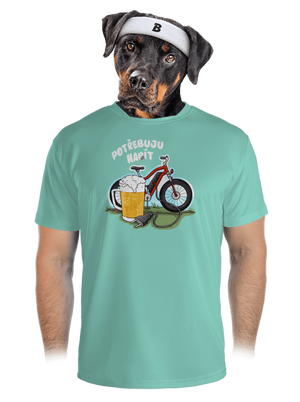 Potřebuju napít pánské sportovní tričko Mint Mal