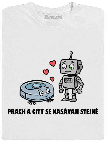 Láska mezi roboty dětské tričko White