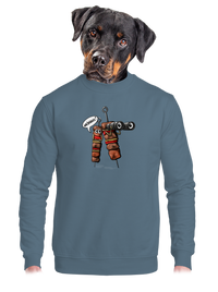 unisex mikina bez kapuce