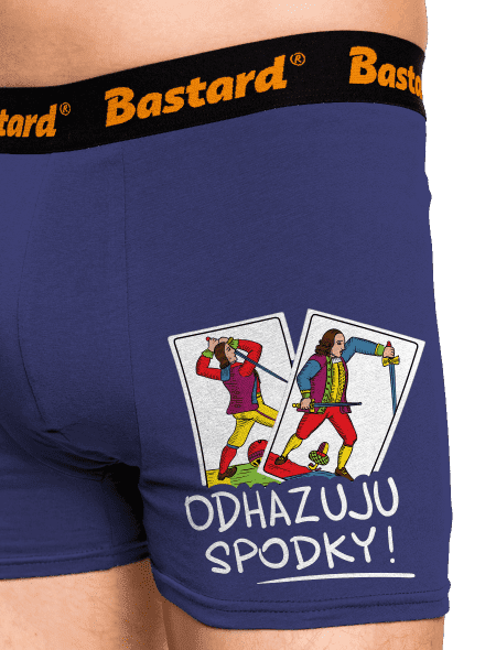 Karty Prší boxerky Blue Navy