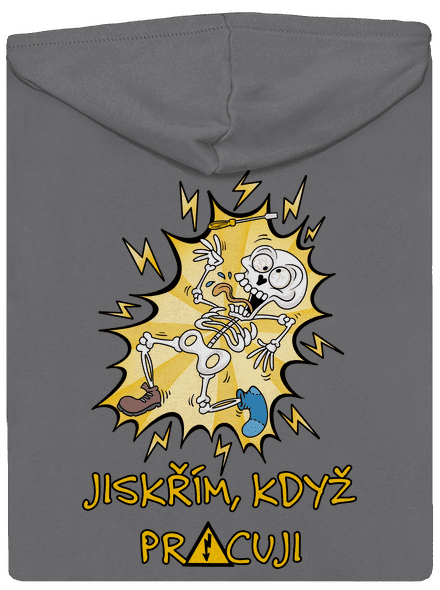 Jiskřím dámská mikina na zip Steel Gray