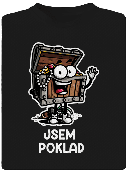 Jsem poklad dětské sportovní tričko Black