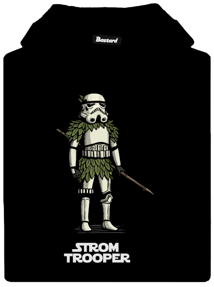 Strom trooper pánská mikina klokanka Black