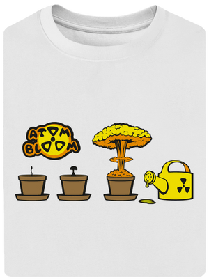 Atomový květ unisex tričko oversized White