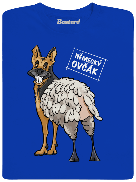 Německý ovčák pánské dlouhý rukáv Royal Blue