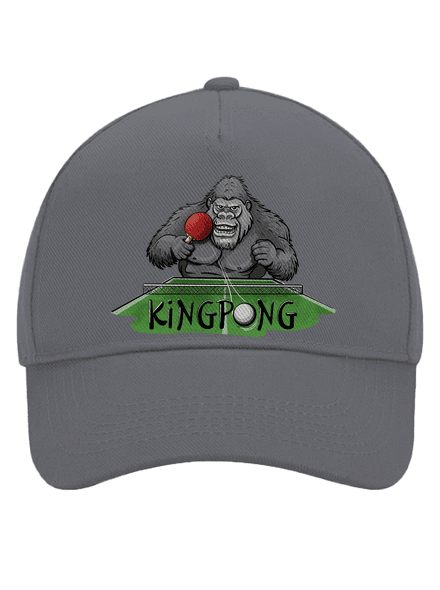 King pong kšiltovka baseballka Graphite grey