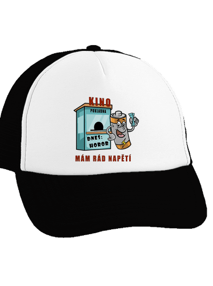 Mám rád napětí kšiltovka truckerka Black cap