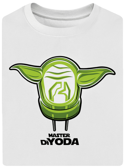 Mistr DiYoda unisex tričko oversized White