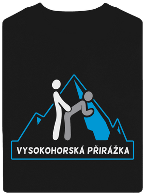 Vysokohorská přirážka unisex mikina bez kapuce Black