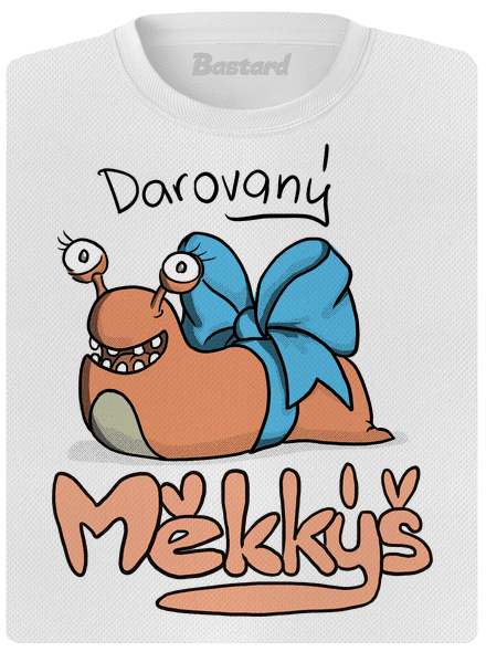Darovaný měkkýš dámské sportovní tričko White