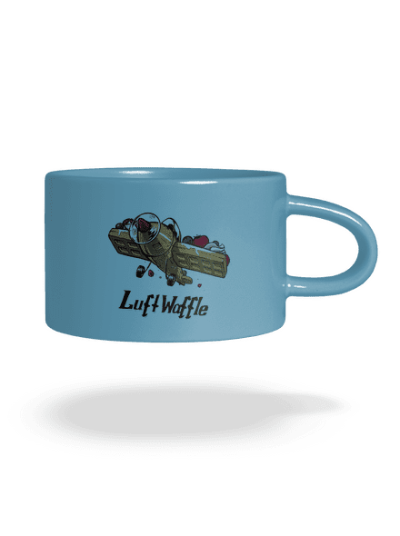 Luftwaffle hrnek makronka Blue Macaron